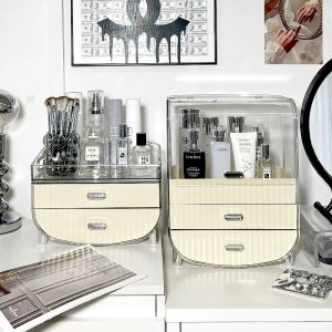Makeup Organizer with Drawer  Drawers and Layers Clear Acrylic Cosmetic Makeup Jewelry Storage Organizer