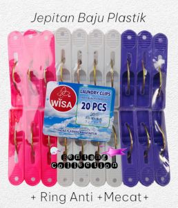 Jepitan Jemuran Jepitan Baju Plastik Ring 1Pack 20Pcs