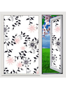 หน้าต่างกระจก PVC ติดตัวเอง บ้านพักเด็ก ห้องน้ำ ป้องกันแสง ป้องกันการมองเห็น หน้าจอสีเขียว หนาขึ้น อุปกรณ์ตกแต่งบ้าน