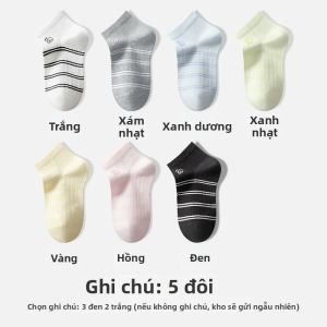 Vớ Cotton Ngắn Thoáng Khí Hấp thụ Mồ Hôi cho Bé