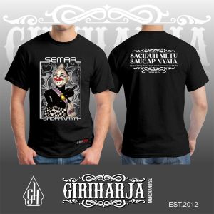Kaos wayang golek SEMAR BADRANAYA / kaos wayang golek Giri Harja / Kaos wayang golek sunda /kaos tangan pendek