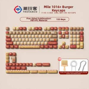 TROVANCO | Cute Pudding Shape Custom PBT Thermal Sublimation Keycaps