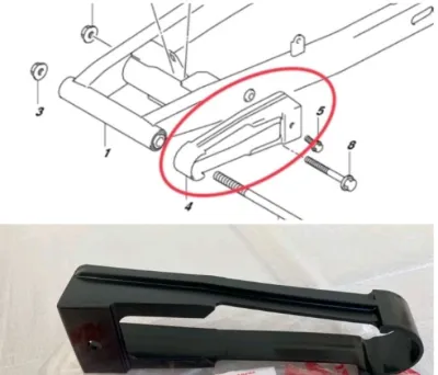 karet tahanan rante rantai satria fu 150 2005-2015 original sgp