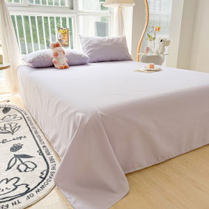 Alls Wonderland Hotel Cotton Bedsheet Flatsheet Solid Color Cheap Bedsheet Single Queen King