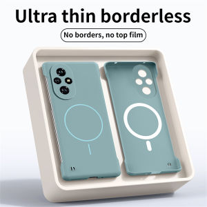 Magnetic Ultra Thin Frameless Matte Phone Case for VIVO X200 Pro X100 Pro Wireless Charging Magsafe Shockproof Hard Cover Casing