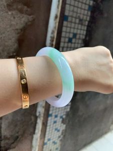 Jade bangle 54.8mm singapore can view and try grade A type jadebangle