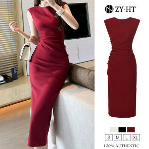 HT EraVogue เดรสผู้หญิง เดรสผัก ผ้าดำ ผ้าดำผิว ผ้าครีม เดรสทำงาน เดรสไฮโซ ผ้าด้าน ผ้าออกงาน ผ้าเซ็กซี่ ผ้าสีดำ ผ้าสีดำผิว 30174