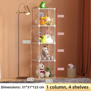 ZHANGRONGTU | Transparent Stuffed Toy Storage Bucket