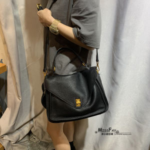 Missfay Leather Messenger Bag Womens Commuter Shoulder Bag Crossbody Bag Large Capacity Nappa Leather Envelope Package Handbag
