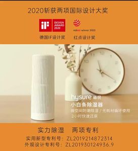 SG [READY STOCK] Hysure Mini Dehumidifier Portable Household Cycle Moisture Absorption Home Drying Reduce Air Humidity Dry Home Wardrobe 除湿机