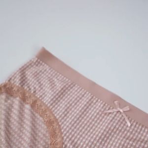 OOS C1327 Celana Dalam Wanita Dewasa Bahan Lembut Katun Pita CD Motif Kotak Polos