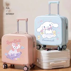18" 20 Inch Carrier Womens Carry-on Small Cabin PC Travel Suitcases With Wheels Password Lock Trolley Roller Luggage Bag For Men Free Shipping