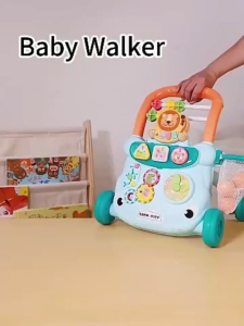 SOFTHOME Multi-Functional Push Toddler Trolley Baby Walker Early Learning Kids Toy Pattern Recognition
