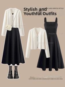NUMEN BUTTON | Plus Size Soft and Youthful Knit Outfit Dress