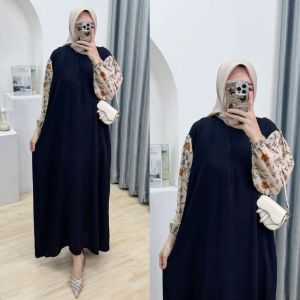 READY SIAP KIRIM FAHIMA GAMIS KOMBINASI MATT. TWILL PREMIUM MIX RAYON DIAMOND