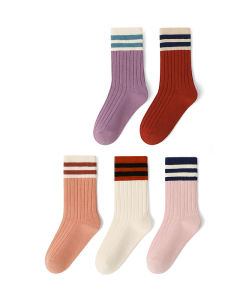 Pure Cotton Anti-Ball Children Socks Autumn Winter Long Tube Boys Girls Kids Cotton Polyester Spandex Blend Comfortable Breathable
