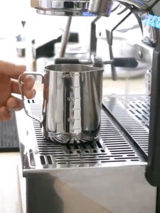 Yo-Fun 350/550/900ML Stainless Steel Milk Frother Pitcher Milk Boiler Cup Jug Creamer Milk Frother Steamer Cup Without Scale Foam Making Accessories Suitable for Barista Espresso Machines