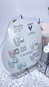 Set Sơn Gel Ngọc Trai Vinimay 6 Màu Tặng Bảng Màu Cực Xinh