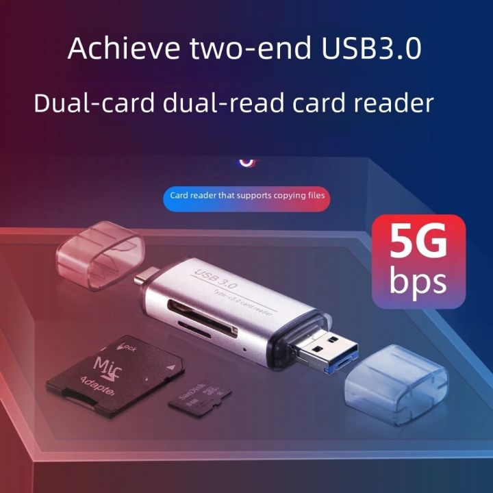 High-speed Usb 3.0 Multi-function Type-c Memory Card Reader Tf/sd Card ...