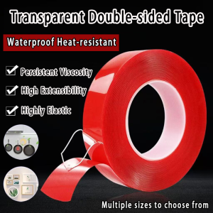 Double Side Tape 3M Heavy Duty Super Strong Double Sided Acrylic Foam Double Side Tape Car Home Office Transparent Double-Sided Tape Self Adhesive Waterproof 双面胶带