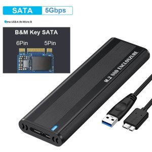10Gbps M.2 NVMe SSD Enclosure dual Protocol NVMe SATA M.2ไปยัง USB Type C 3.1อะแดปเตอร์ SSD สำหรับ NVMe PCIE NGFF SATA SSD Disk BOX