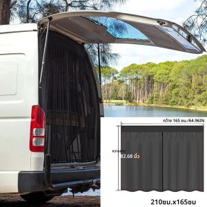 Universal Tailgate แมลงบังแดดสุทธิเลื่อนประตูแม่เหล็กป้องกันยุงหน้าจอมุ้ง Camper Van ม่านยุง