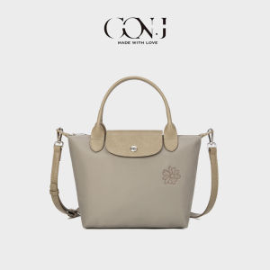 CON.J Daisy Embroidered Nylon Tote Bag Casual Commuter Handbag Waterproof Shoulder Crossbody Bag for Women in Guangzhou