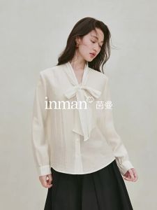 INMAN | Linen Lyocell Bow Neck Shirts