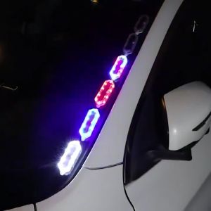 Solar LED Tail Light For Motorcycle Universal Flash Light Rechargeable Waterproof Bicycle Accessories Flashlight Warning Light Blinker Light For Motorcycle Strobe Light Anti Collision Warning Flash Light Strong Magnetic Truck Trailer Night Wide