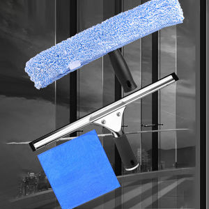 Seemetal vệ sinh trong gia đình scraper Dụng cụ nạo kính phòng tắm Xe Cần gạt nước trên kính đồ vệ sinh kính cửa cầm tay Nước loại bỏ Dụng cụ nạo Kính