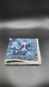 ผ้าเช็ดหน้า ญีปุ่น Vintage Kurita Museum Handkerchief Imari Ware Dutch Collection 18 x 18 inches