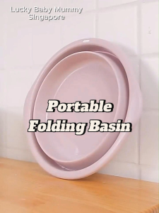 Foldable Washing Basin/Portable Collapsible Wash Basin/Space Saving Bathroom Accessories