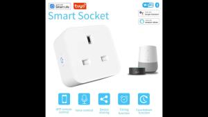 Xfox Tuya UK-Standard Smart Square Plug16A supports voice control and remote control compatible with Google Assistant and Alexa