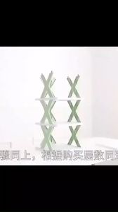 Wisell ชั้นวางรองเท้า รูปตัวX ชั้นรองเท้าพลาสติก ประหยัดพื้นที่ Shoe rack