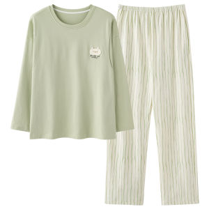 miiow | Pure Cotton Summer Thin Maternity Nightgown Breastfeeding Home Clothes For Mothers Postpartum Sleepwear All Seasons Wearable