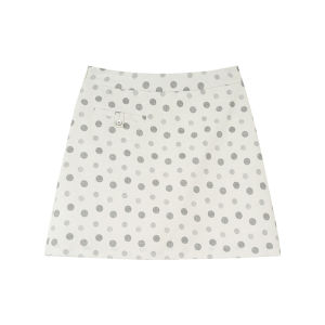 Unique Dots Slim Fit A-line Mini Skirt