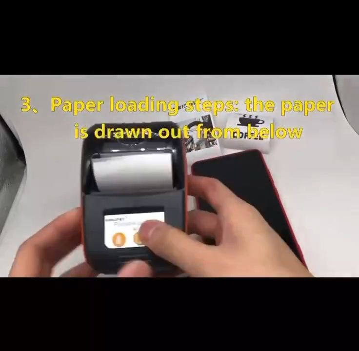 【Local delivery】GOOJPRT PT-210 Portable BT Thermal Printer Handheld 58mm Receipt Printer for Retail Stores Restaurants Factories Logistics with 10 Paper Rolls