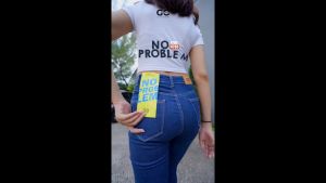 GOJINIEJEANS - Highwaist Cutbray Buka Kaki Bawah - 4765 - NO PROBLEM