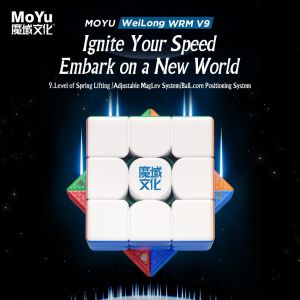 MoYu WeiLong WRM V9 3X3 Magnetic Magic Speed Cube Stickerless Professional Fidget Toys Weilong V9 Cubo Magico Puzzle
