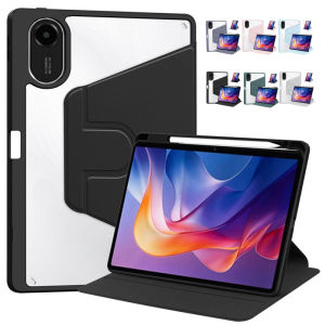 360 Rotation Cover For Xiaomi Redmi Pad 2 Case 11 inch With Pencil Holder Acrylic Clear Back Funda for Redmi Pad 2 2025 Tablet