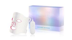 7Colors LED Face Mask with 110pcs Lamp Beads Photon Red Light Therapy Beauty Flexible Facial Masks Skin Care Tool