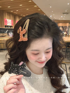 Cute Little Dog Leather Hair Clips Sweet Girl Side Bangs Forehead Hair Cards BB Clips Breakup Clips Headwear Fresh out Brand SuYa