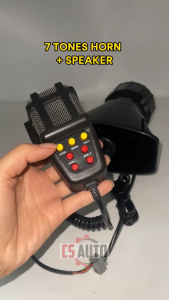 12V 24V 7Tone Warning Speaker Horn Alarm with Remote control Car Warning Alarm Siren Police Fire