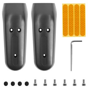 For Ninebot Max G30 G30D Electric Scooter Front Wheel Shell with Reflective Sticker Screw Front Fork Protection Cover Sets Parts