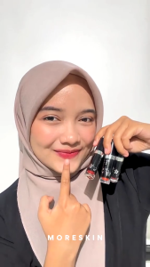 MORESKIN HAPPY BEAUTY 3 LIPS CREAM - Lip Cream NASA- Lip Cream 1 Paket Isi 3 - Ratu Kosmetik Online