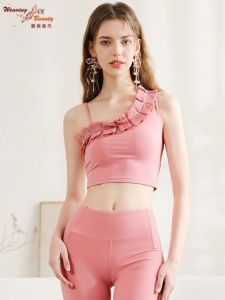 Pilates Yoga Clothes New Sensation High Elastic Nylon Tight Strap Hollow Beautiful Back Yoga Vest Breathable Quick Dry Sweat Absorbent Super Elastic Nylon Womens Fitness Tank Top