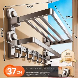 4 Suction Cup Bathroom Storage Rack