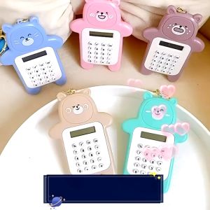 Mini Bear Calculator Portable keychain caculator pendants