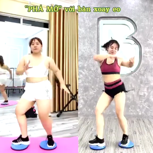 Đĩa Xoay Eo Tập Thể Dục 360 Độ Bàn Xoay Eo Tập Cơ Bụng Cho Eo Thon Tại Nhà Và Phòng Gym Có Hạt Massage Bàn Chân Hãng Amalife
