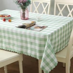 American Style Blue Plaid Picnic Tablecloth